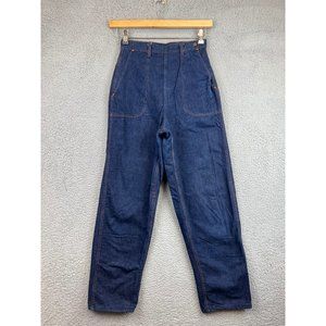 Vintage 50s Kitty Carson side zip denim jean size 26 waist